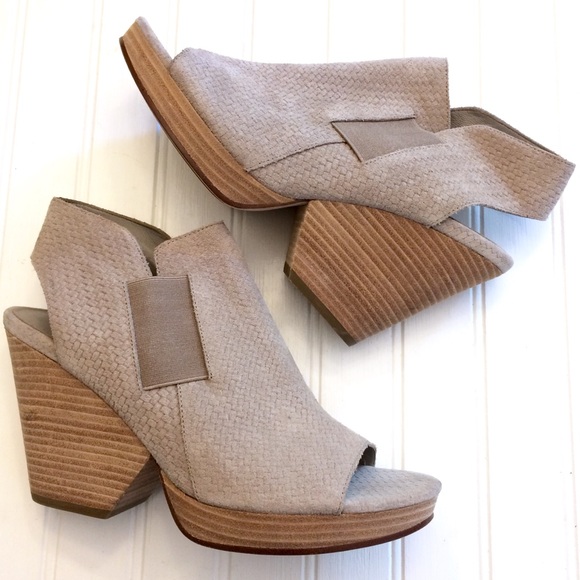 eileen fisher open toe bootie